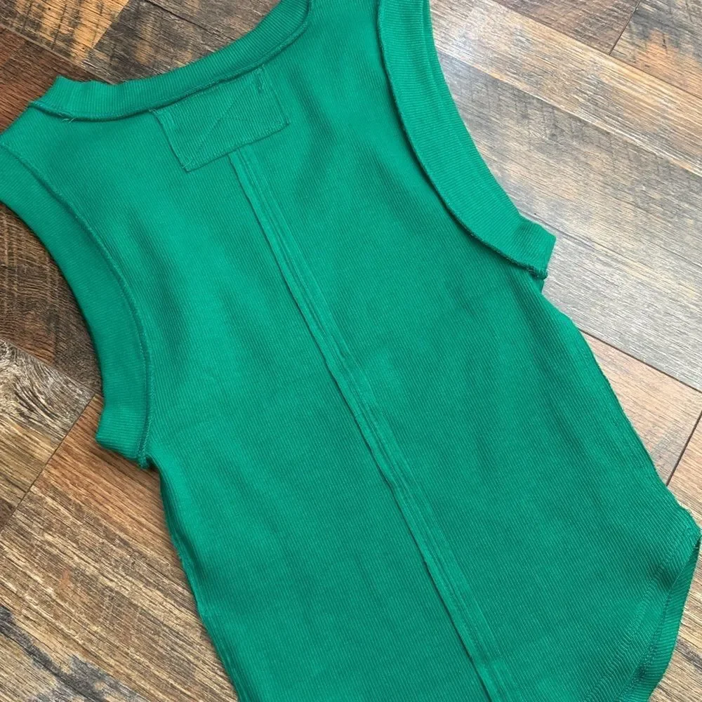 Free-people Women's Green Vest